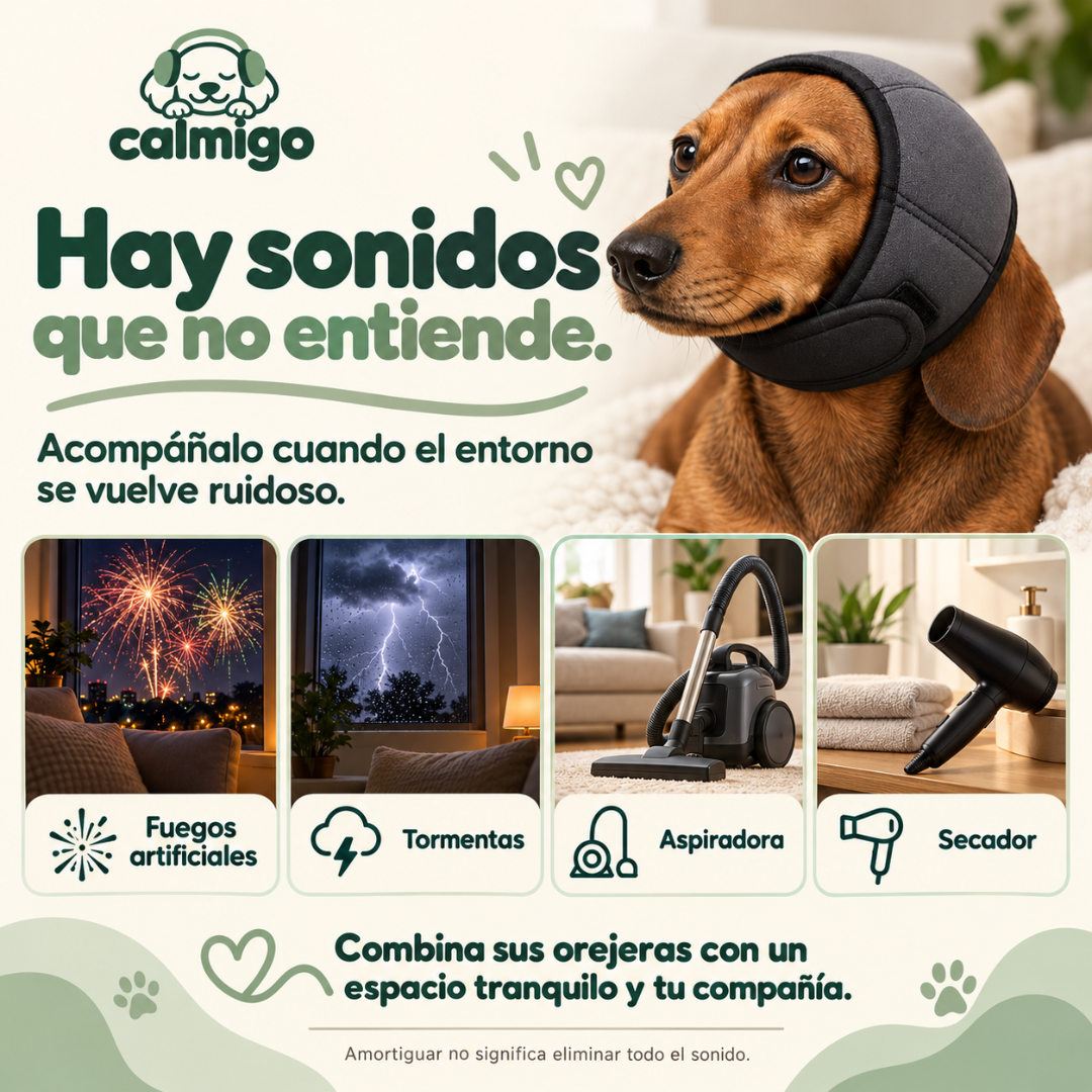Orejeras antirruido para perros | Calmigo
